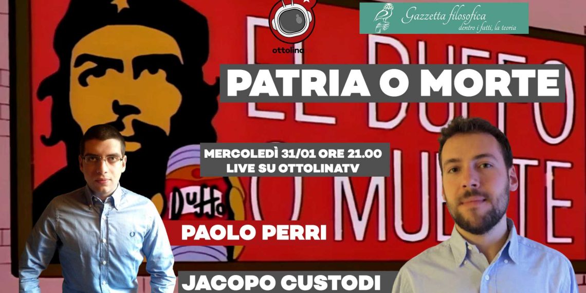Ottosofia – Patria o muerte, con Paolo Perri e Jacopo Custodi – 31 Gennaio 2024 ore 21.00