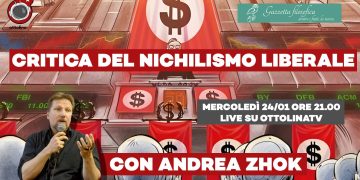 Ottosofia, con Andrea Zhok – 24 gennaio 2024 ore 21.00