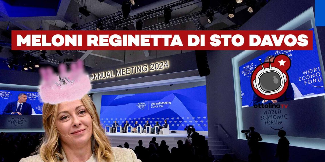 La Meloni svende il Paese a Washington e Wall Street e viene nominata reginetta di Davos
