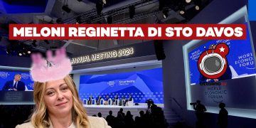 La Meloni svende il Paese a Washington e Wall Street e viene nominata reginetta di Davos