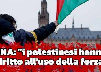 Cina: “I palestinesi hanno diritto all’uso della forza”