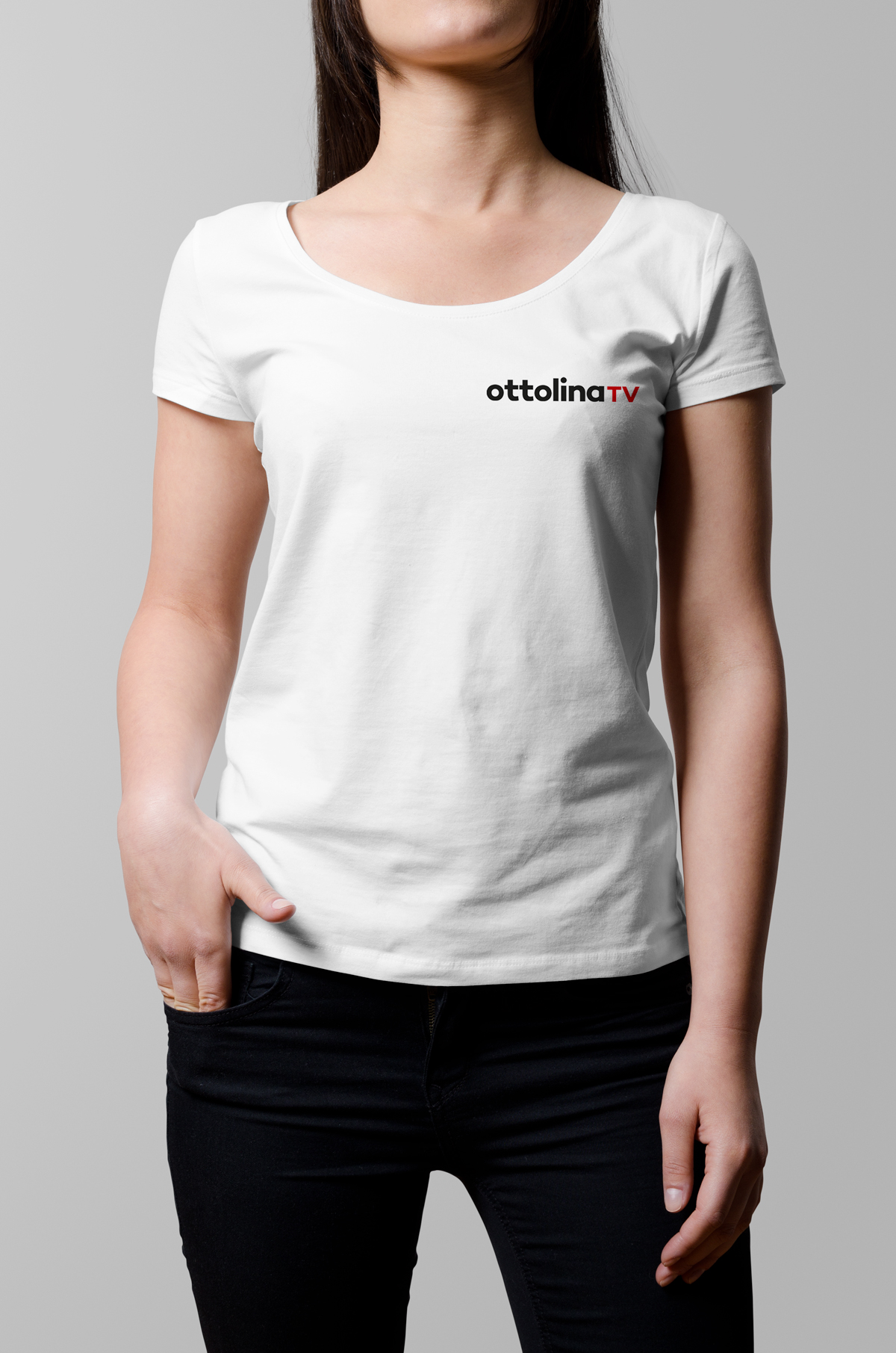 T-Shirt Donna OttolinaTV (solo scritta) - immagine 3
