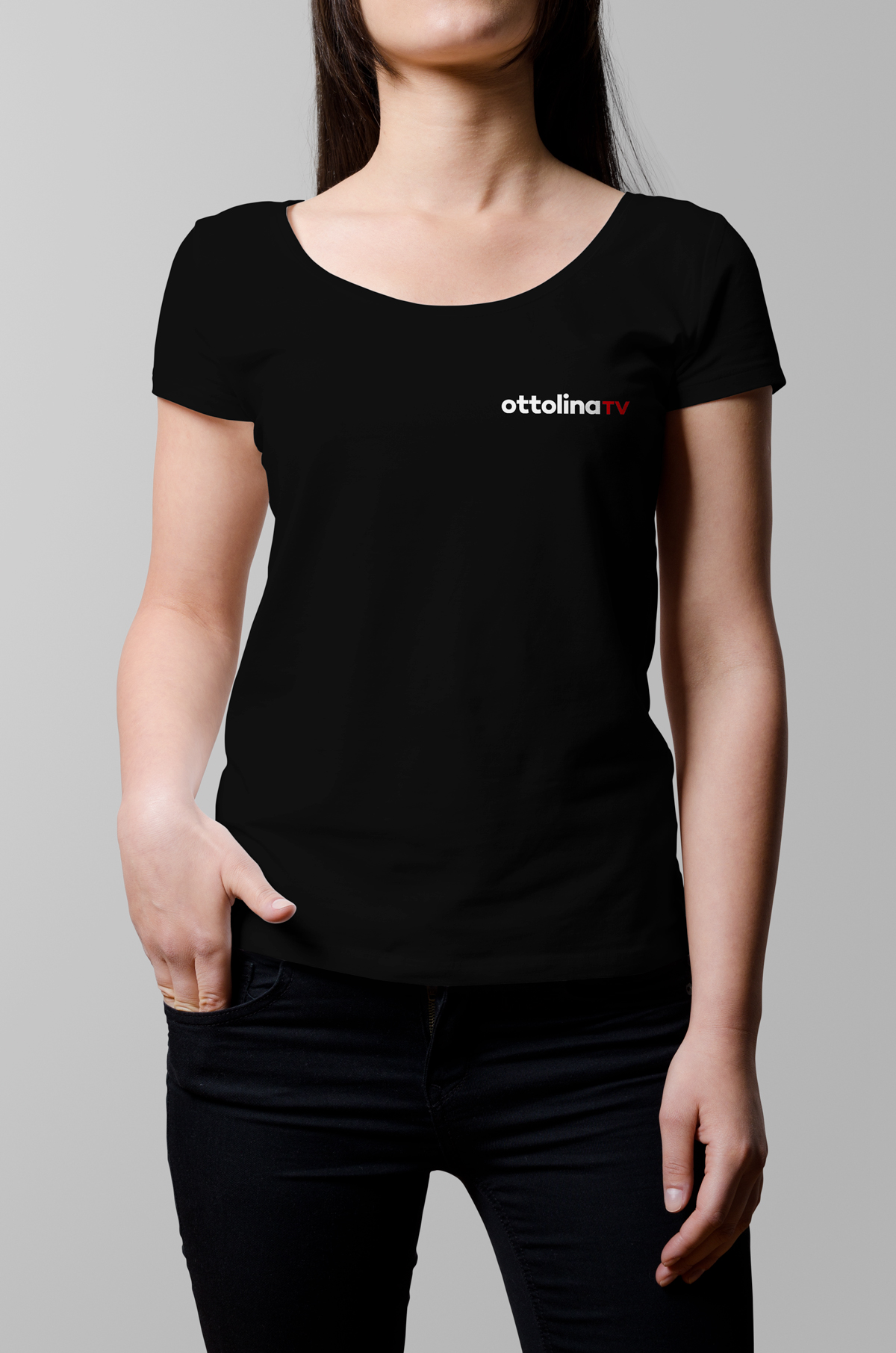 T-Shirt Donna OttolinaTV (solo scritta)