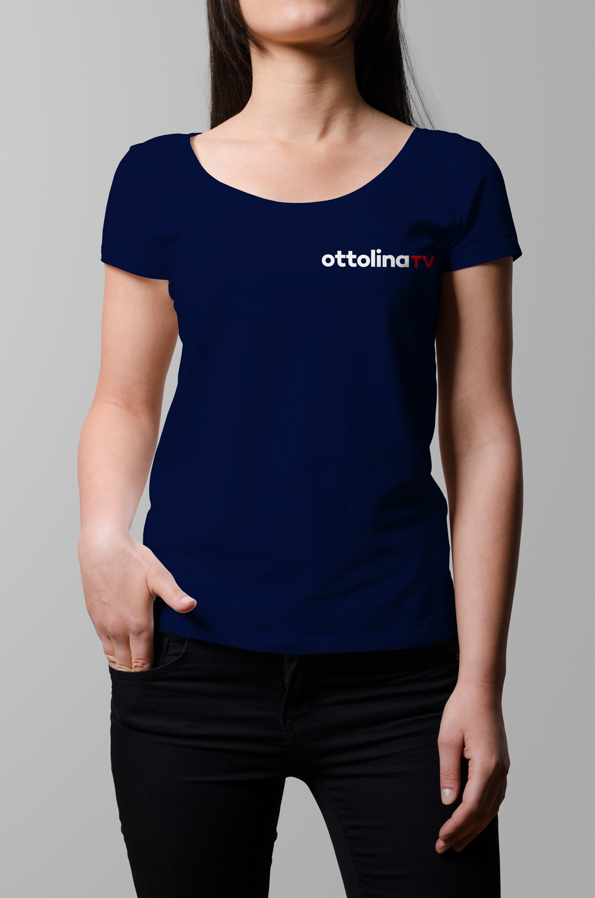 T-Shirt Donna OttolinaTV (solo scritta) - immagine 2