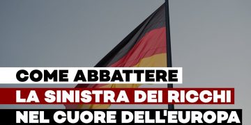 Bandiera tedesca che sventola