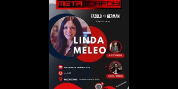 Linda Meleo nella copertina di Metamorfosi