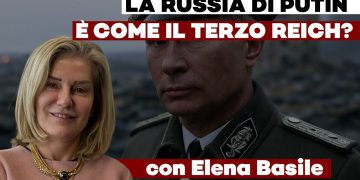 Putin in abiti militari con Elena Basile