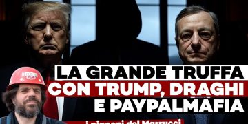 Mario Draghi, Donald Trump. Giuliano Marrucci