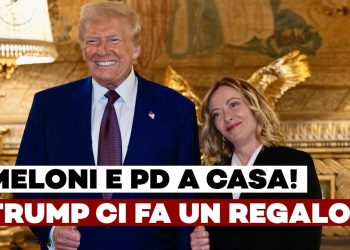 Foto ufficiale dell'incontro fra Donald Trump e Giorgia Meloni