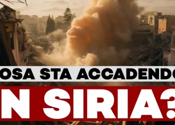 Bombardamento e case crollate in Siria