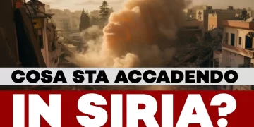 Bombardamento e case crollate in Siria