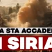 Bombardamento e case crollate in Siria