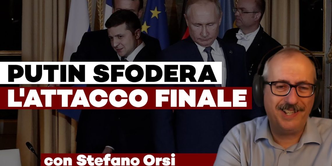 Contesto ufficiale con Putin e Zelensky con Stefano Orsi in primo piano
