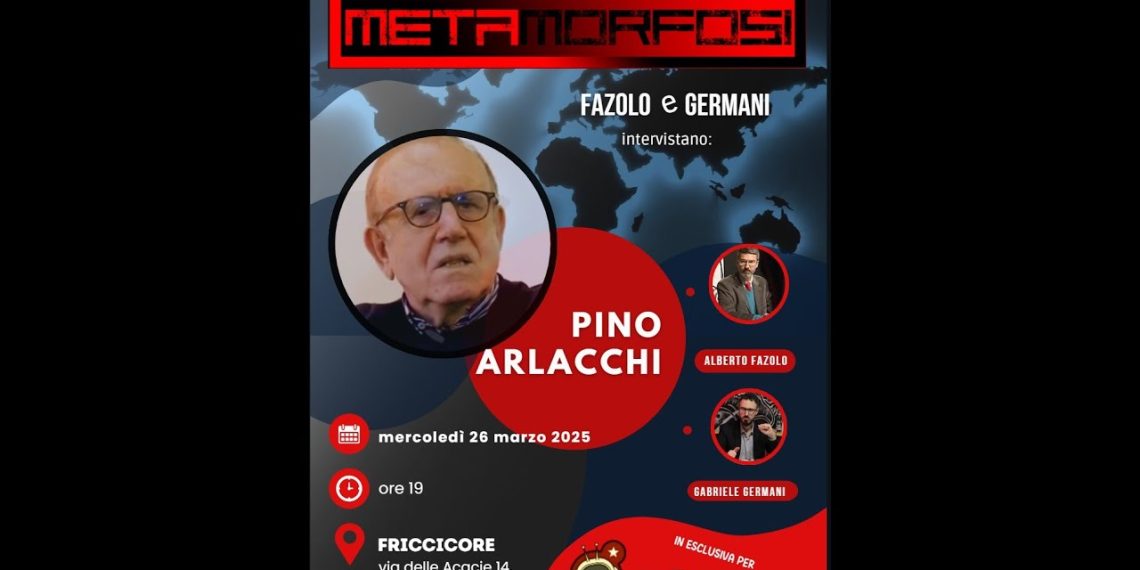 Copertina di Metamorfosi con Pino Arlacchi