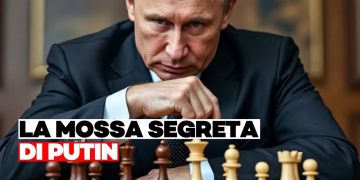 Vladimir Putin davanti a una scacchiera