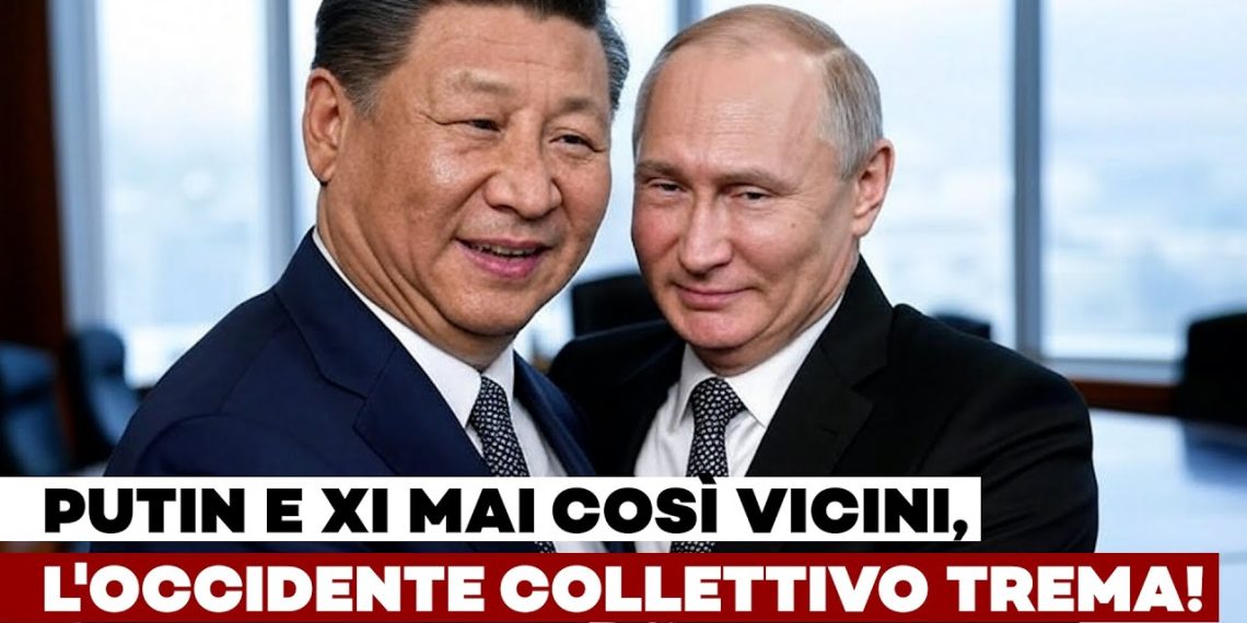 Vladimir Putin e Xi Jinping si abbracciano