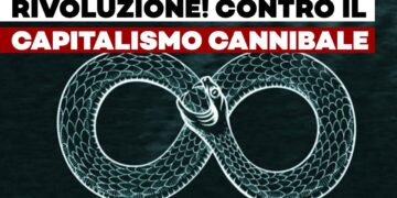Disegno di un serpente che si morde la coda