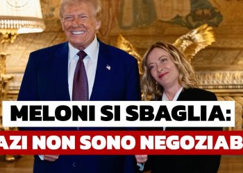 Donald Trump con Giorgia Meloni