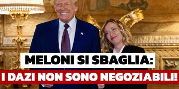 Donald Trump con Giorgia Meloni