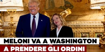 Donald Trump e Giorgia Meloni in posa per una foto istituzionale