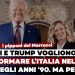 Donald Trump e Giorgia Meloni in posa per una foto ufficiale. Giuiano Marrucci in primo piano