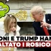 Giorgia Meloni e Donald Trump a colloquio