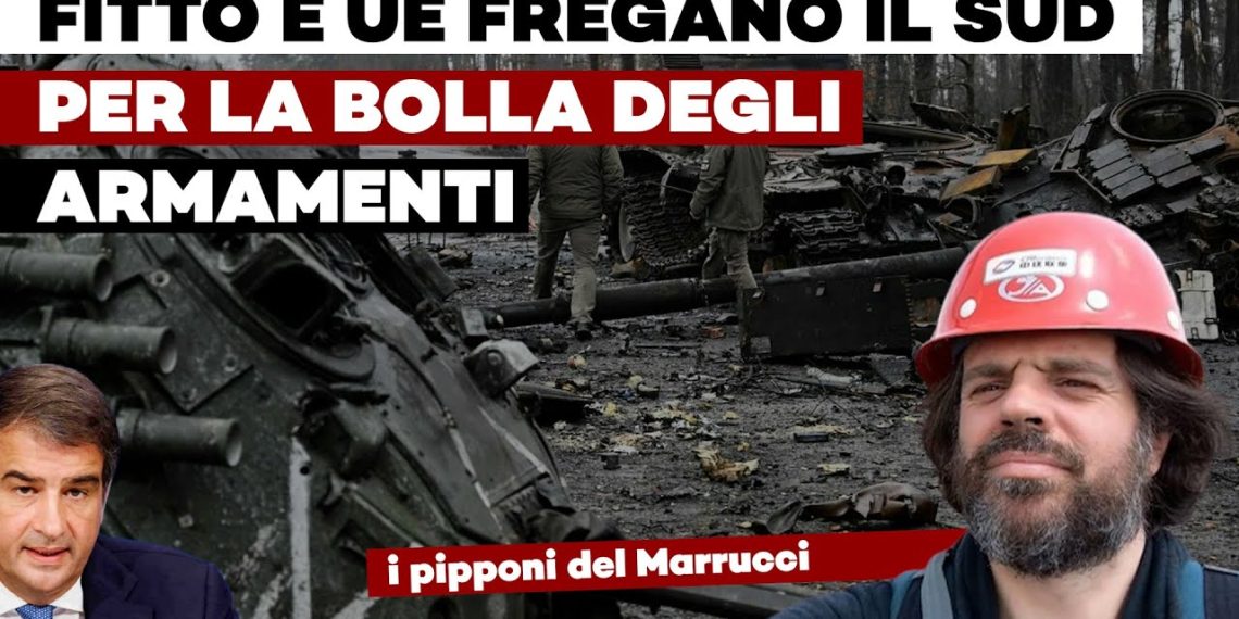 Scenario di guerra, Raffaele Fitto e Giuliano Marrucci con il caschetto da cantiere