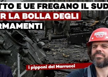 Scenario di guerra, Raffaele Fitto e Giuliano Marrucci con il caschetto da cantiere