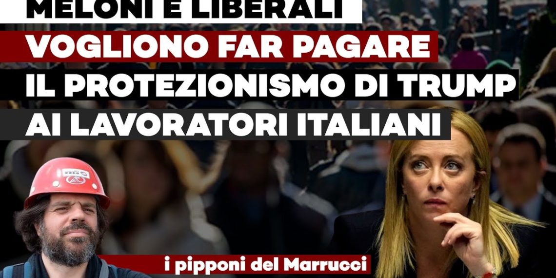 Strada affollata con Giorgia Meloni e Giuliano Marrucci in primo piano