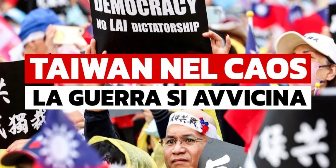 Taiwanesi in protesta