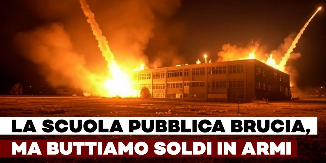 Una scuola che brucia