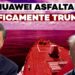 Xi Jinping e Donald Trump con alle spalle una portaerei