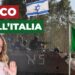 Esercito israeliano con Giorgia Meloni in primo piano