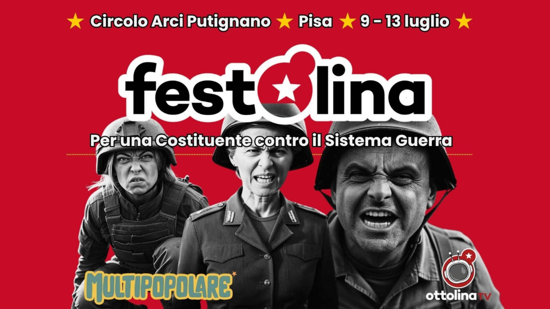 Fest8lina 2025, 9-13 luglio Circolo Arci Putignano (Pisa)
