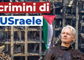 Macerie a Gaza. Julian Assange in primo piano
