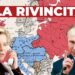 Mappa dell'Europa. Ursula von del Leyen e Vladimir Putin in primo piano