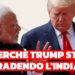 Modi e Trump in un colloquio informale