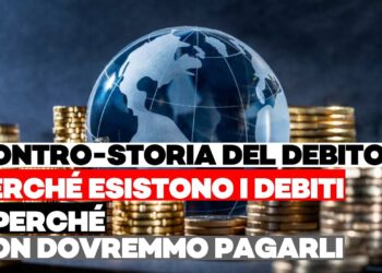 Un piccolo mappamondo fra pile di monete d'oro