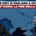 Vladimir Putin e Volodymyr Zelensky con una mappa alle spalle