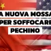 Xi Jinping e Donald Trump si guardano. Sullo sfondo bandiera cinese e bandiera americana