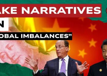 Banconota e bandiera cinese. Larry Fink e Xi Jinping in primo piano