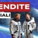 Donald Trump, Elon Musk e Giorgia Meloni vestiti da astronauti in un paesaggio lunare