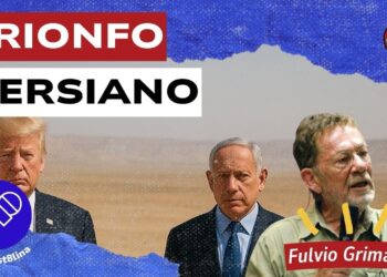 Donald Trump e Benjamin Netanhyau nel deserto. Fulvio Grimaldi in primo piano