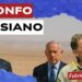 Donald Trump e Benjamin Netanhyau nel deserto. Fulvio Grimaldi in primo piano