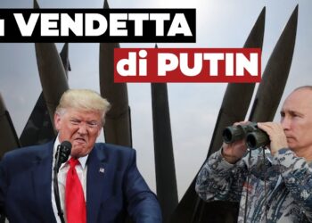 Donald Trump e Vladimir Putin. Missili sullo sfondo