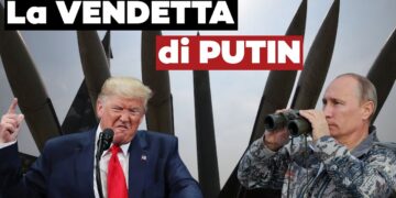 Donald Trump e Vladimir Putin. Missili sullo sfondo