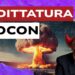 Esplosione nucleare. Donald Trump truccato da clown