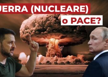 Esplosione nucleare. Volodymyr Zelensky e Vladimir Putin in primo piano