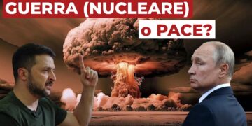 Esplosione nucleare. Volodymyr Zelensky e Vladimir Putin in primo piano
