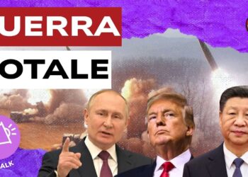 Immagine di guerra. Vladimir Putin, Donald Trump e Xi Jinping in primo piano